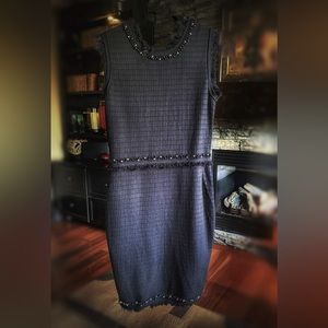 Black Dress with Rhinestone Details